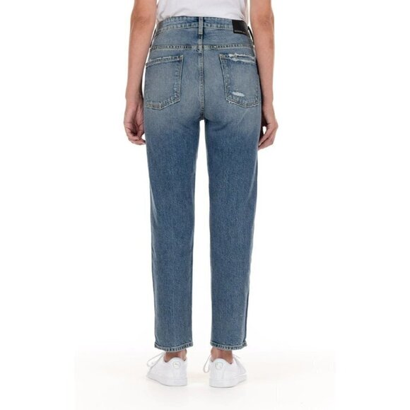 Modern American | Lafayette Hi-Rise Narrow Crop Jeans in Brooklyn Wash - Picture 2 of 12